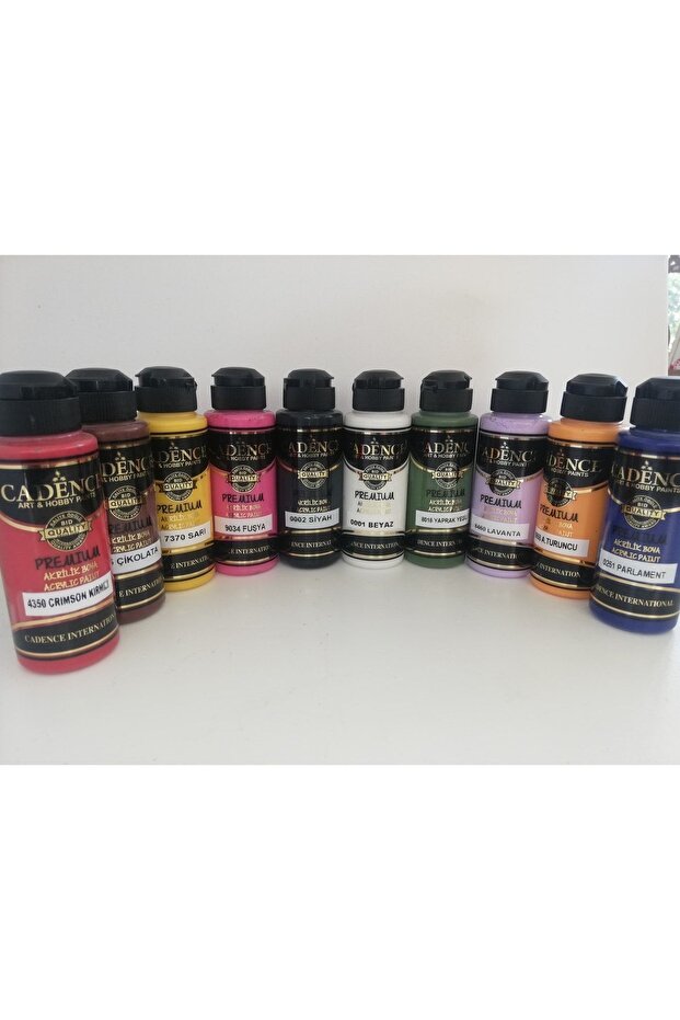 10 Adet 120 ml Akrilik Boya - 1
