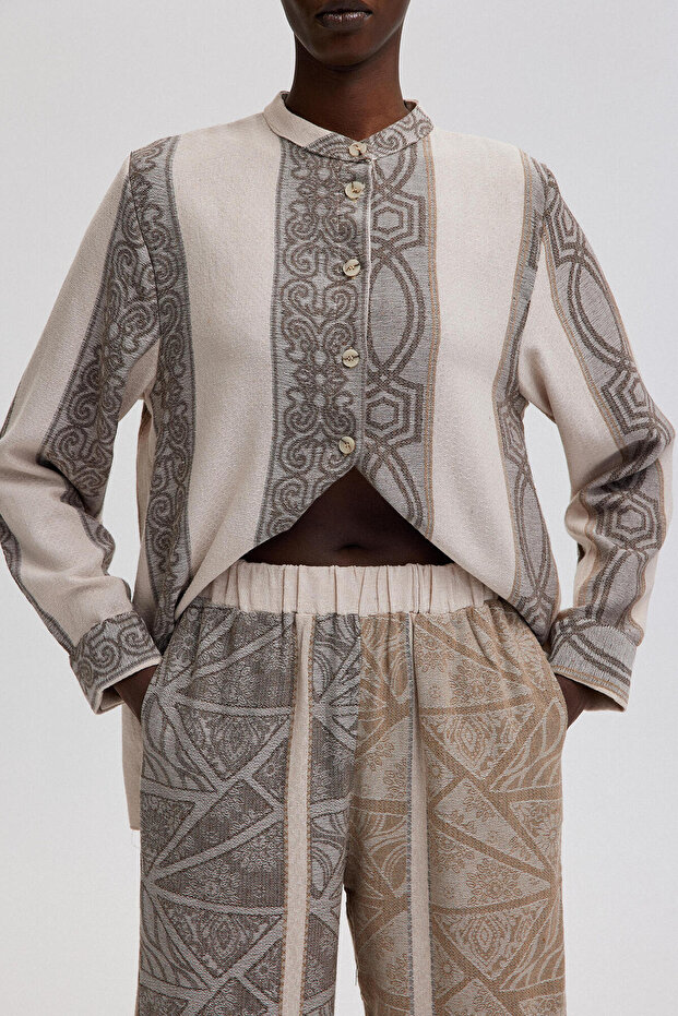 Ethnic Patterned Suit Set - 5