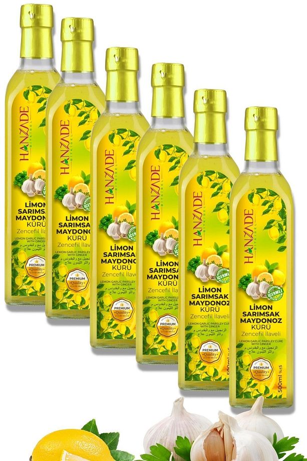 Limon Sarımsak Maydanoz Kürü 500 Ml X 6 Adet Cam Şişe - 8