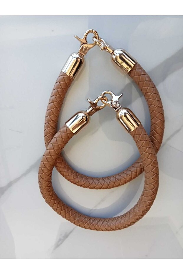 40 cm örgü derili çanta sapı - 3
