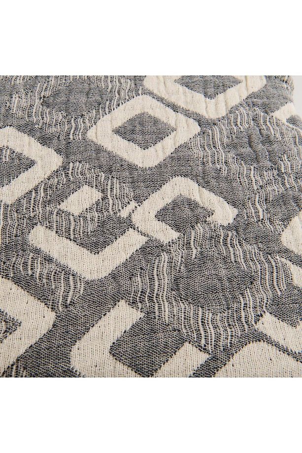 Soft Kuadrum Müslin Çift Kişilik Yatak Örtüsü - Gri - 200x220 cm - 4