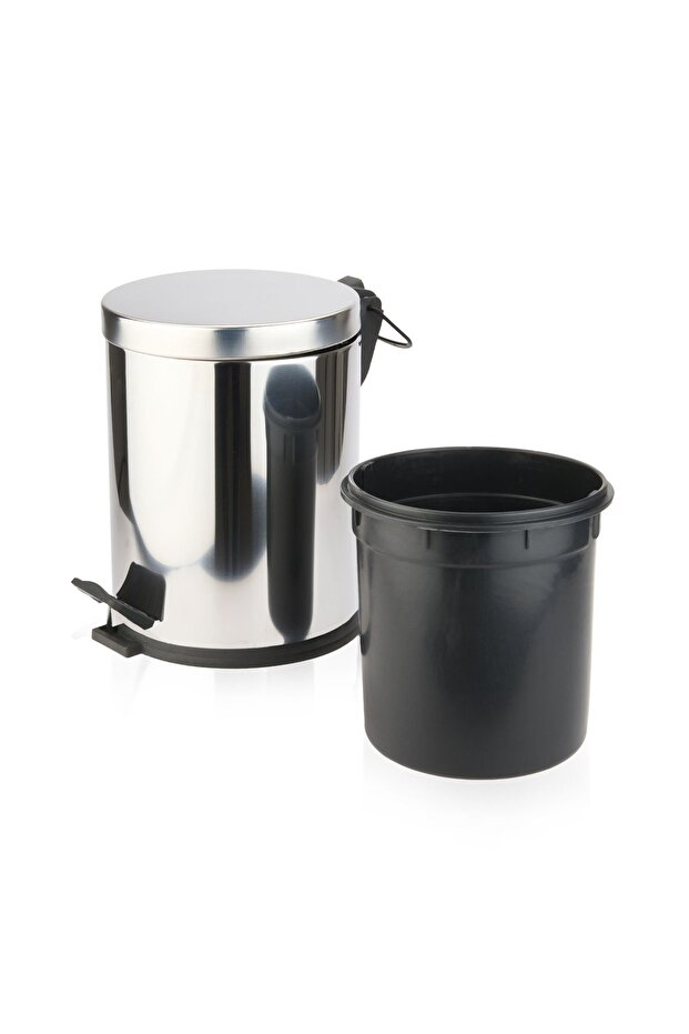 Bath Soft Close Çöp Kovası - Gri - 5 lt - 4