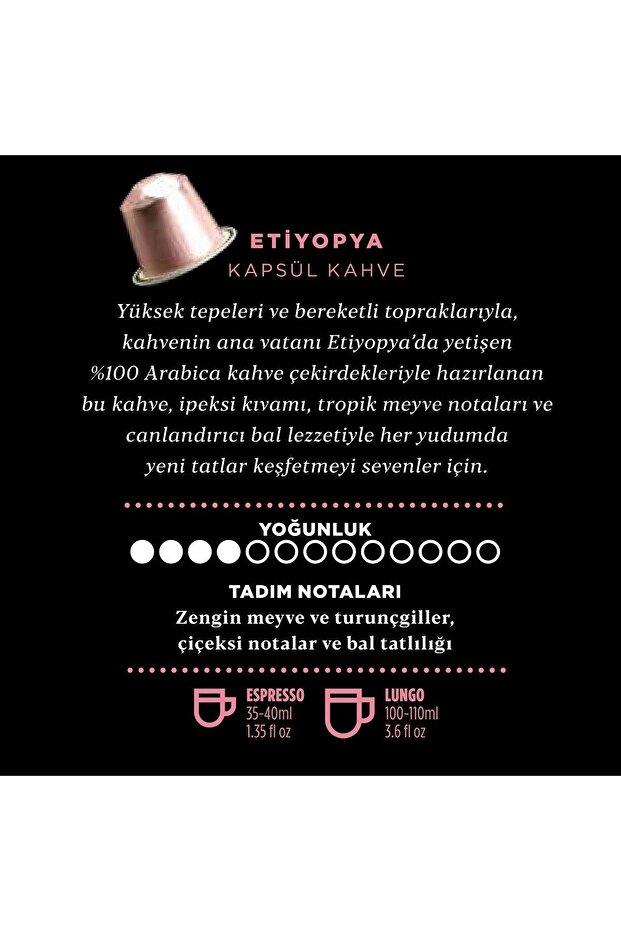 KAPSÜL KAHVE ETİYOPYA 5GR*10 ADETLİ - 3