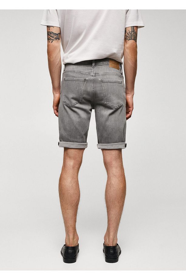 Gri Denim Erkek Şort 57010682 - 9