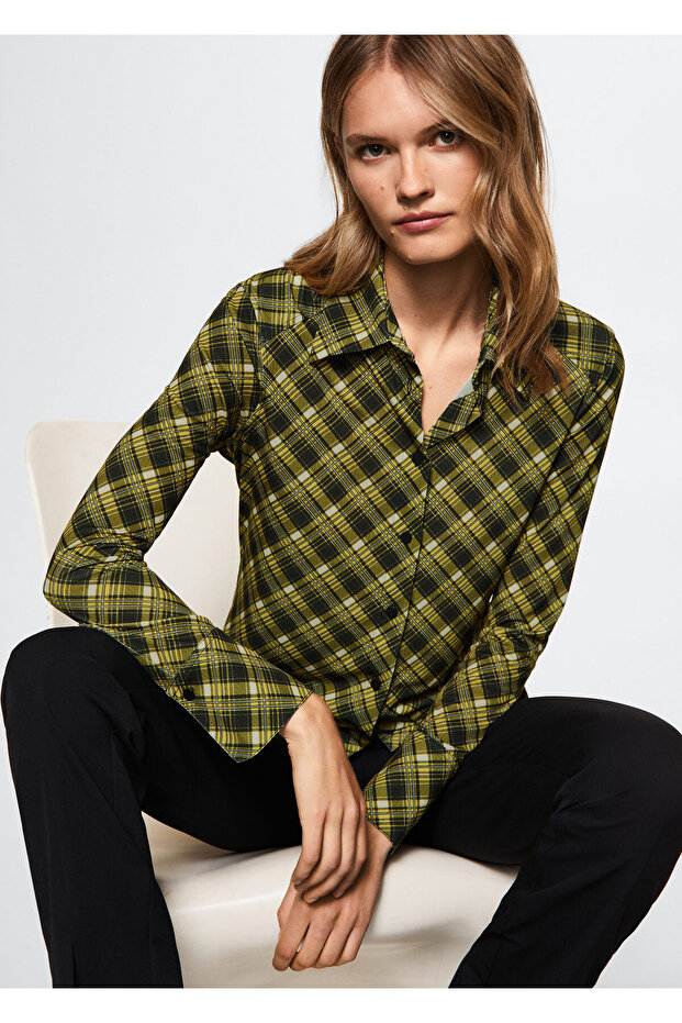 Sarı Kadın Gömlek  37067766 - 4