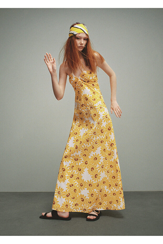 Sarı Kadın Elbise  37081308 - 5