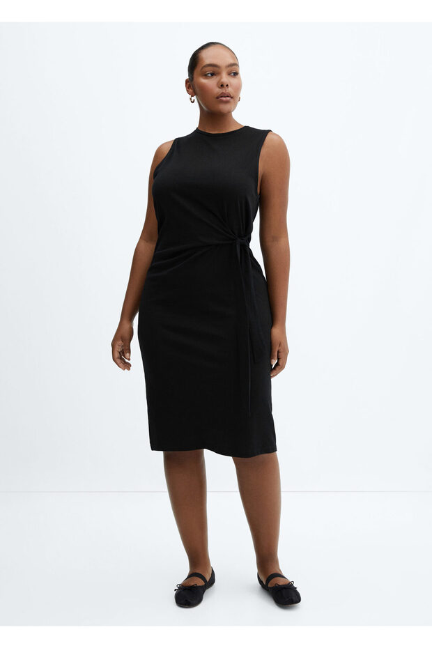 Siyah Kadın Elbise 57054435 - 7