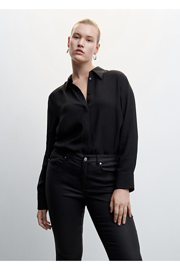 Siyah Kadın Pantolon 47010001 - 8