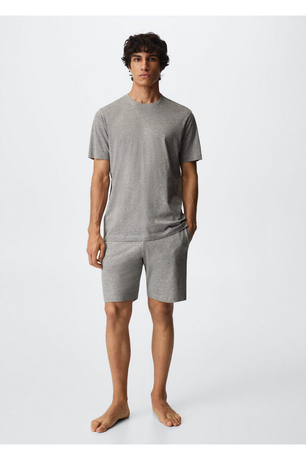 Men's Metal Gray Pajama Set - 1