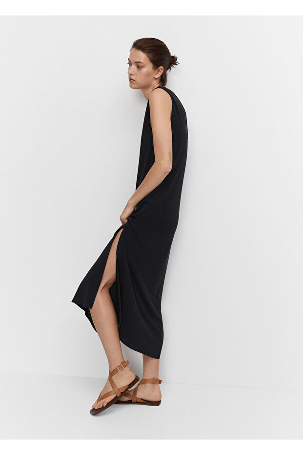 Siyah Kadın Elbise 47088638 - 4