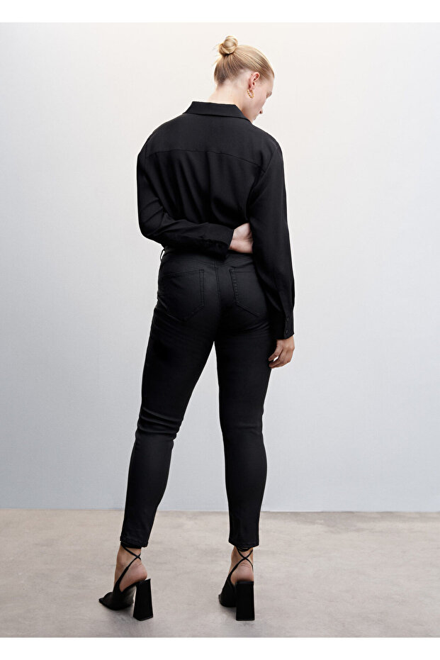 Siyah Kadın Pantolon 47010001 - 7