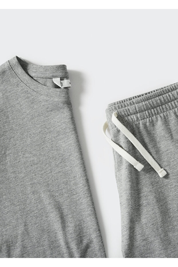 Men's Metal Gray Pajama Set - 6