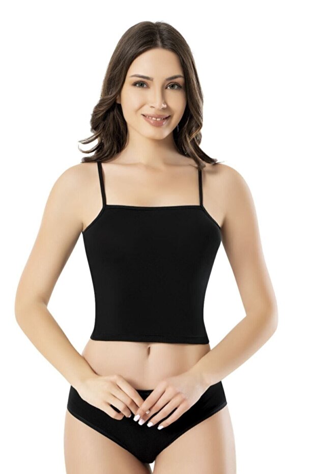 Patterned Crop Half Undershirt - 1