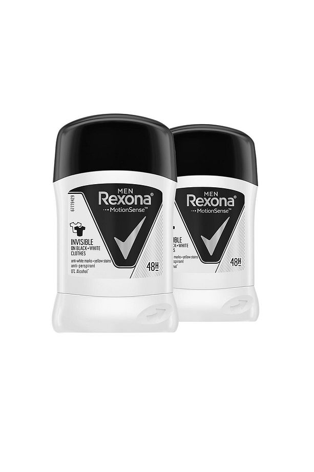 Erkek Deodorant Stick Invisible Black White 50 ml X2 - 2