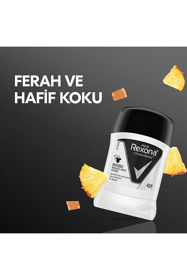 Erkek Deodorant Stick Invisible Black White 50 ml X2 - 4