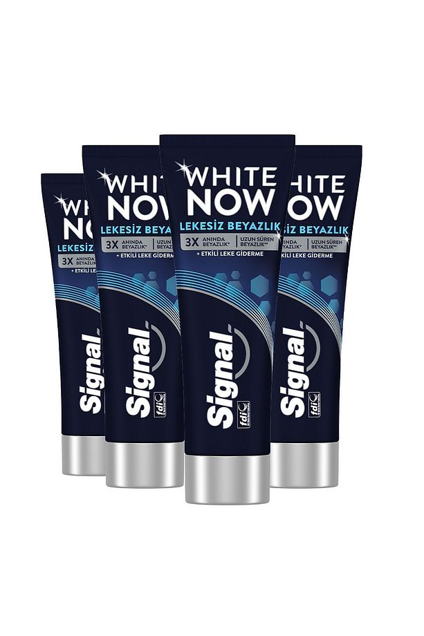 White Now Leke Karşıtı Kahve Ve Sigara Içenler Için Beyazlatıcı Diş Macunu 75ml X 4 - 2