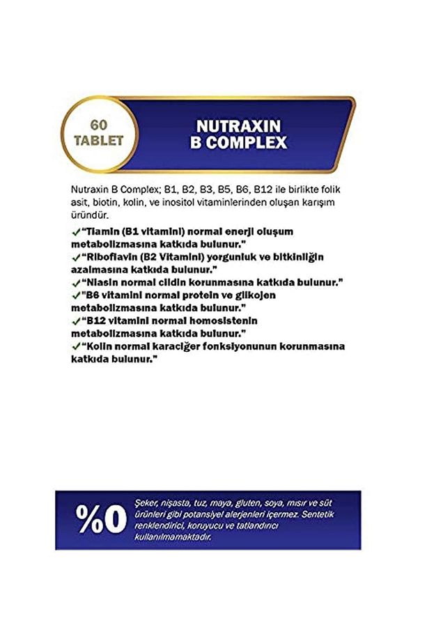 B Complex Vıtamın 60 Tablet 1 Paket - 3