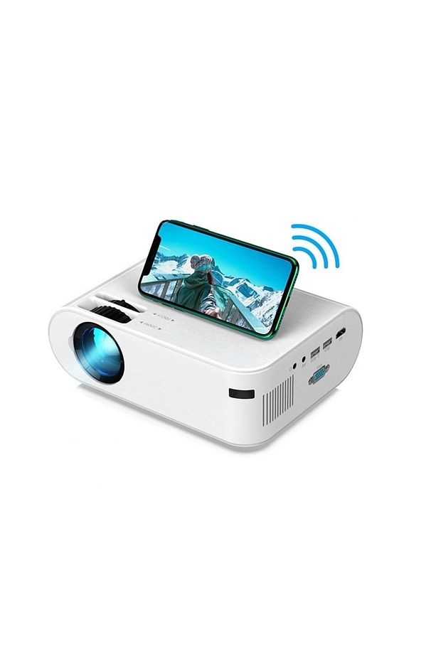 P62 Full Hd Destekli Wifi & Ios & Android Cep Tel Yansıtma Mini Projeksiyon Cihazı - 1