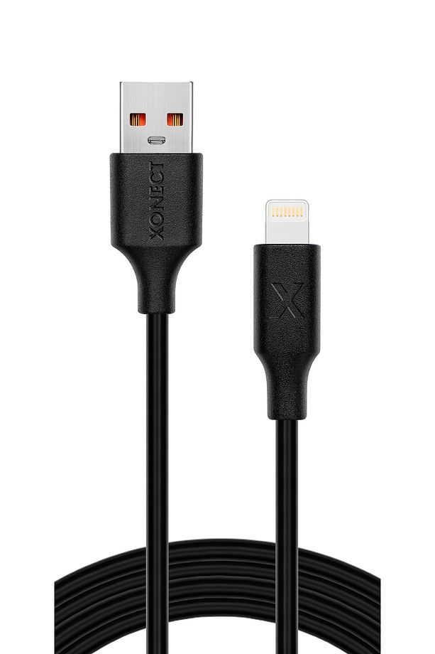 USB to Lightning iPhone Modelleri için  Uyumlu Hızlı Şarj ve Data Kablosu 200cm (Siyah) - 5