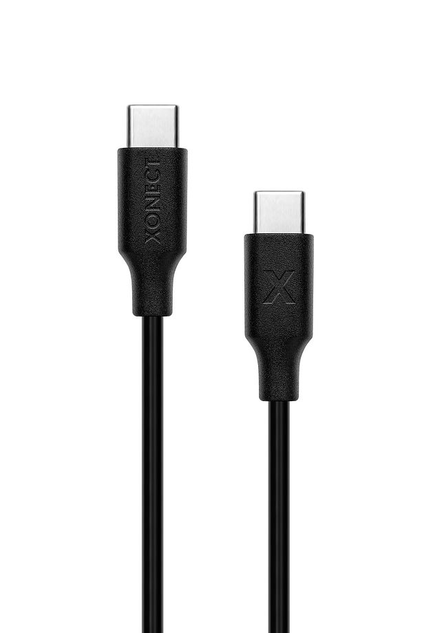 Type-C to Type-C iPhone ve Samsung Modelleri için Hızlı Şarj ve Data Kablosu 40cm (Siyah) - 1