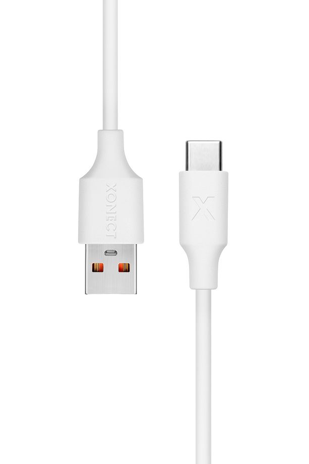 USB to Type-C iPhone ve Samsung Modelleri için Hızlı Şarj ve Data Kablosu 40 cm (Beyaz) - 4