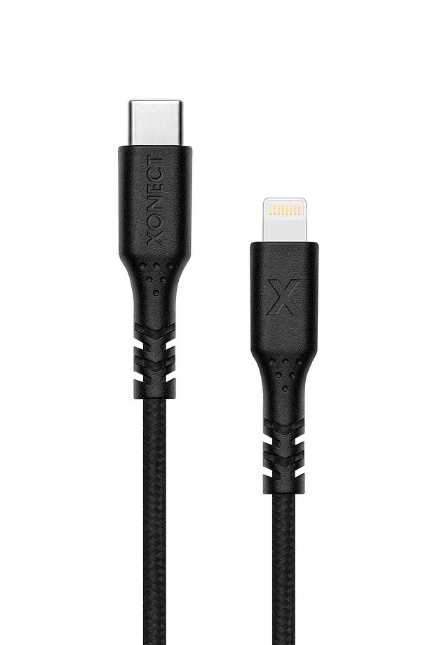 TypeC to Lightning iPhone için Hızlı Şarj ve Data Kablosu 40cm Hasır (Siyah) - 1