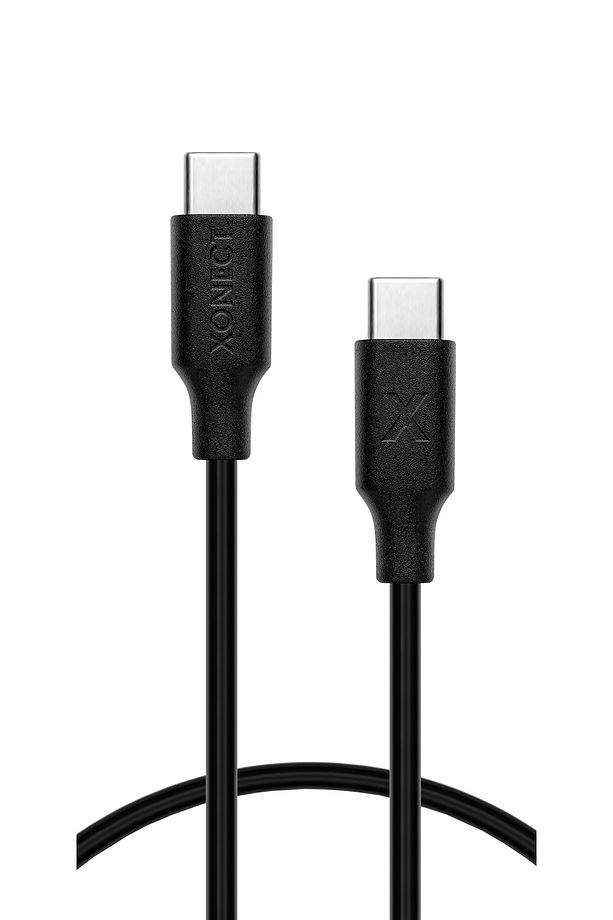 Type-C to Type-C iPhone ve Samsung Modelleri için Hızlı Şarj ve Data Kablosu 40cm (Siyah) - 5