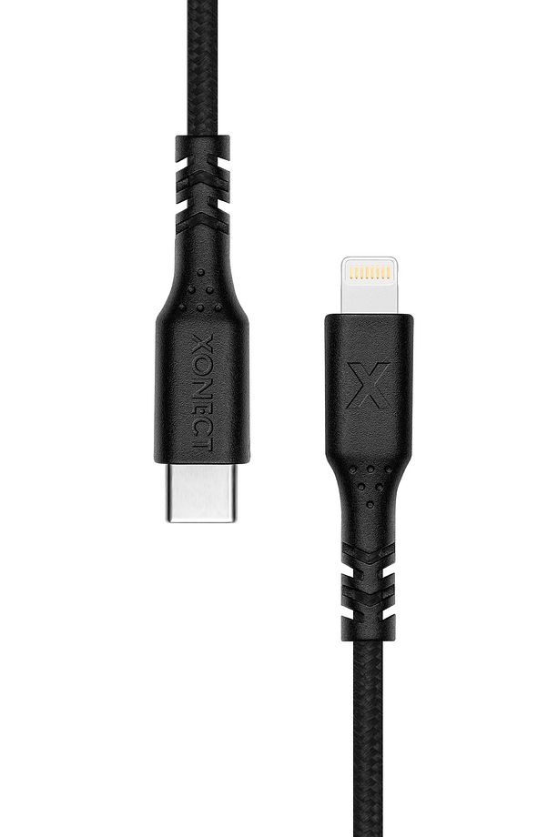 TypeC to Lightning iPhone için Hızlı Şarj ve Data Kablosu 40cm Hasır (Siyah) - 4