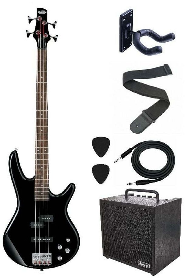 GSR200 BK GSR Serisi Siyah 4 Telli Elektro Bas Gitar Set - 1