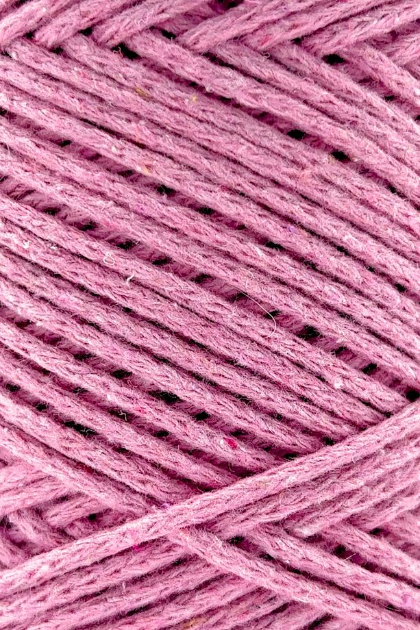 Premium Koton Pamuk Makrome İpi Pembe 2mm Cotton Zincir Makrome Çanta İpi Supla İpi Koton İp - 2