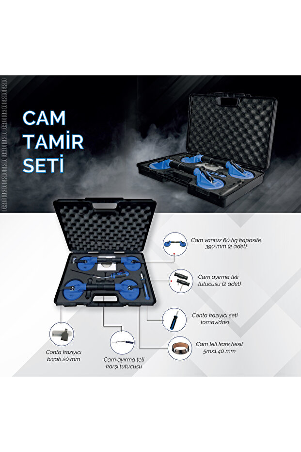 Cam Tamir Seti Çantada - 3