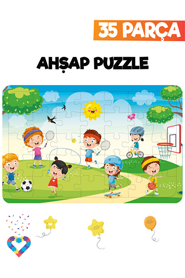 35 Piece Wooden Children's Puzzle
