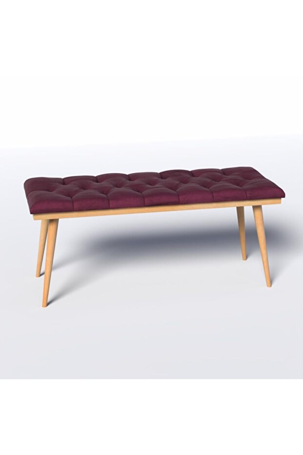 Bordo Ahşap Bench - 3
