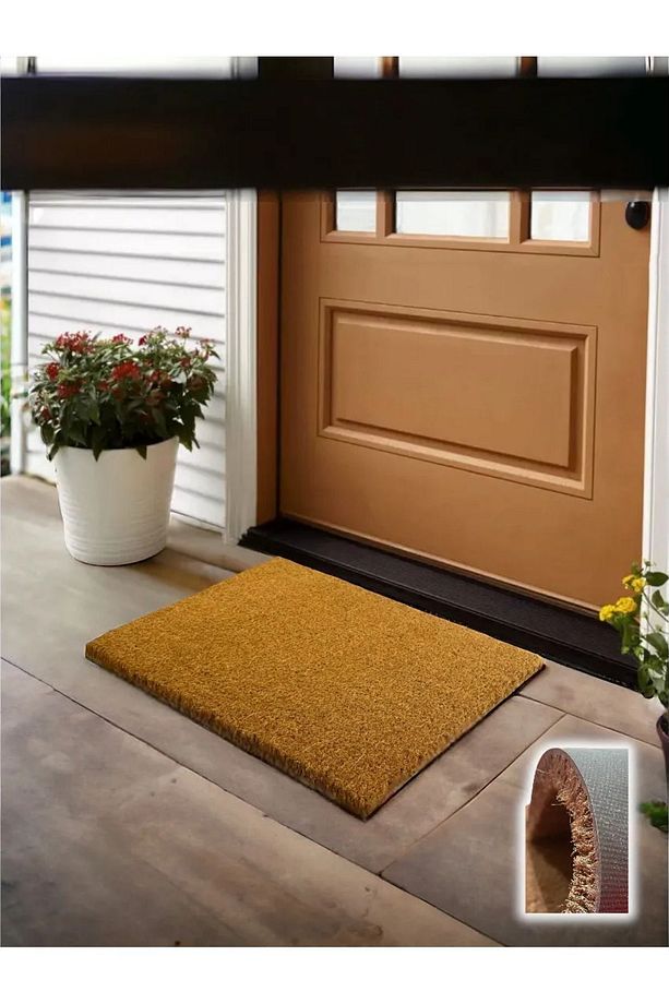Semplice Kahve Coco 50x90 cm Kapı Önü Paspası - 1