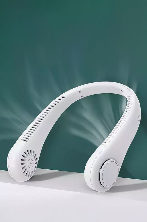 Boyuna Asılır Taşınabilir Fan Her Ortamda Kullanılabilir Şarjlı Soğutucu Fan USB Şarjlı Boyunluk Fan - 5