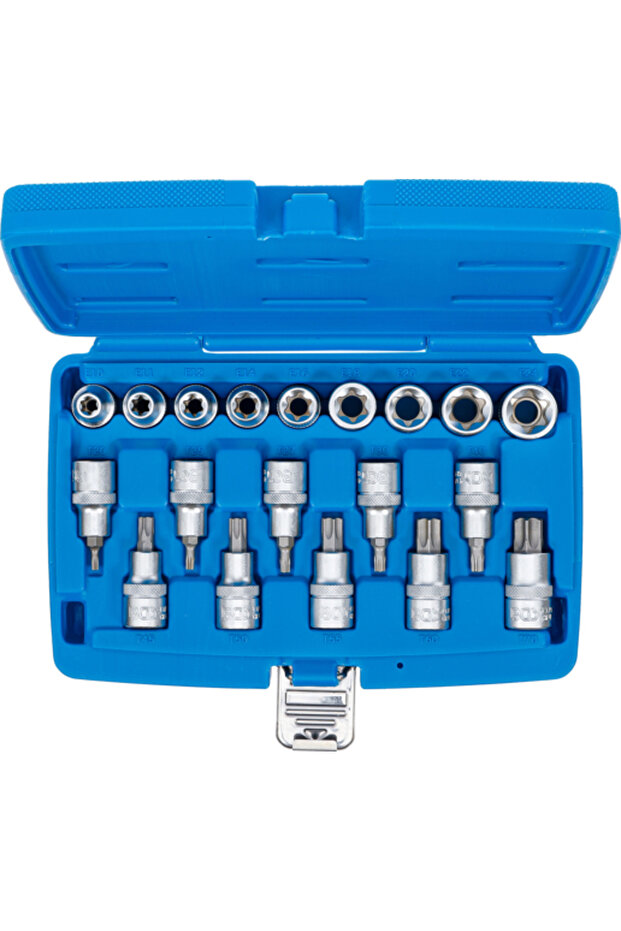 Lokma Set Torx (TORK) 1/2 19 Parça (T20-T70 / E10-24) - 5