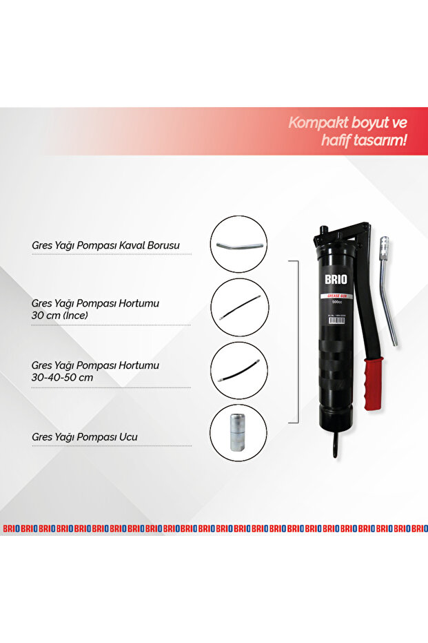 Gres Tabancası Gres Yağı Pompası Manuel - 3
