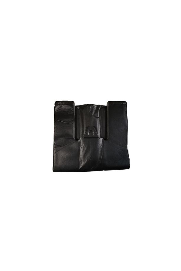 Kalın Siyah Poşet Küçük Boy 1 Kg Hışır Atlet Poşet Market Manav Poşeti Çöp Poşeti - 6