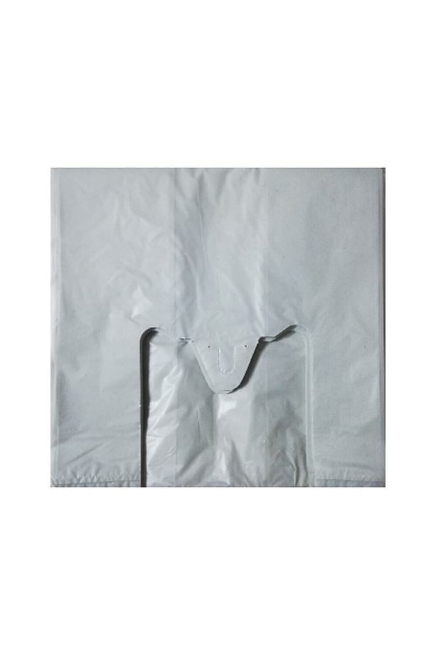 Kalın Kırık Beyaz Poşet Küçük Boy 1 Kg Hışır Atlet Poşet Market Manav Poşeti Çöp Poşeti - 5