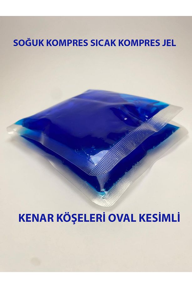 Soğuk Kompres Jel, Sıcak Kompres Jel, Termojel, Tekrar Kullanılır, Buz Paketi 13cmx26cm (5 ADET) - 1