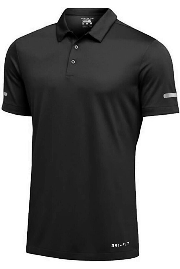 Ghassy Co. Men's Dry Fit Quick Dry Moisture Absorbing Technical Performance Golf Polo Collar Sports T-Shirt