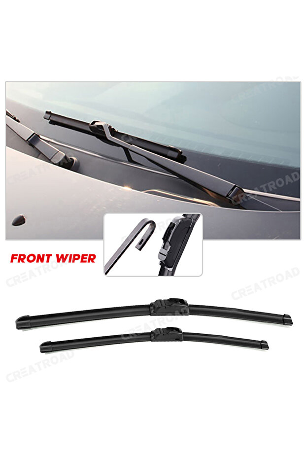 Wiper Front Wiper Blades For Mitsubishi Lancer 2009 - 2017 Windshield Windscreen Window Rain Brus... - 2