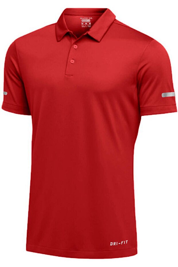 Ghassy Co. Men's Dry Fit Quick Dry Moisture Absorbing Technical Performance Golf Polo Collar Sports T-Shirt
