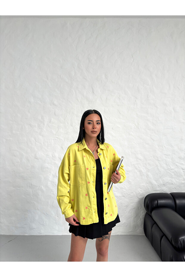 Gömlek ceket nakış işlemeli - 5