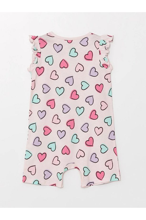 LCW baby Bisiklet Yaka Kız Bebek Tulum 2'li - 2