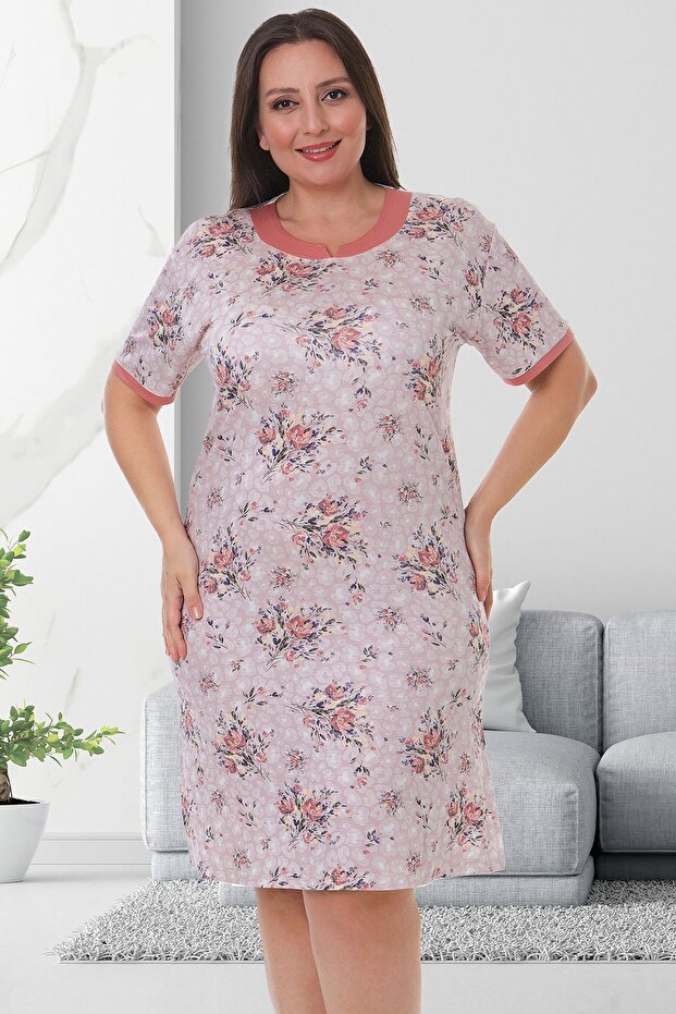 Plus Size Women's Cotton Nightgown