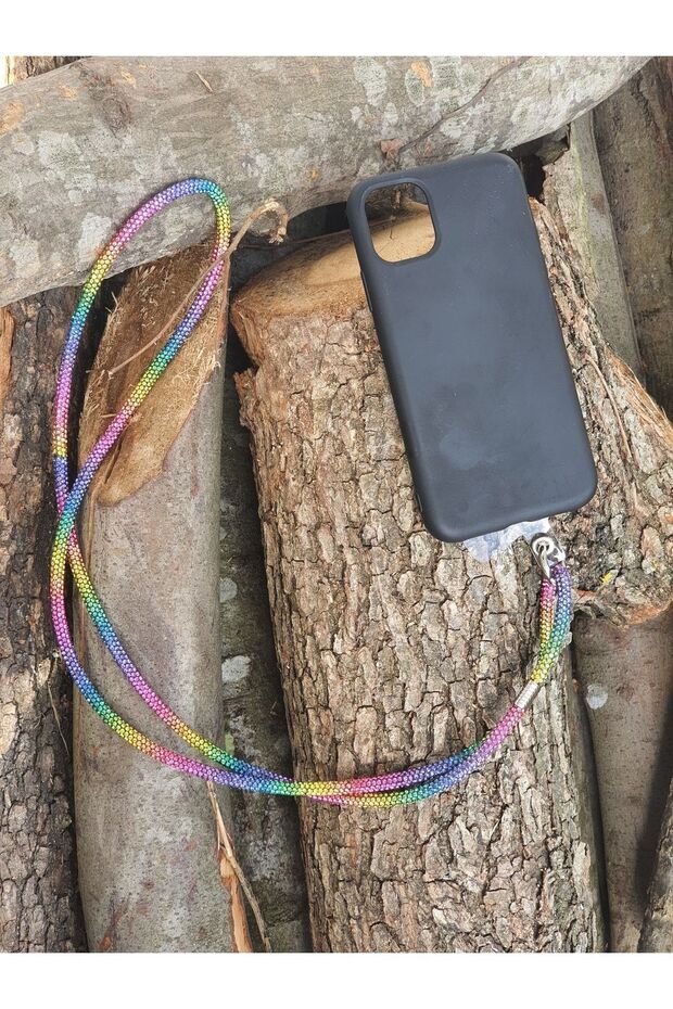 Taşlı Telefon Boyun Askısı - 2