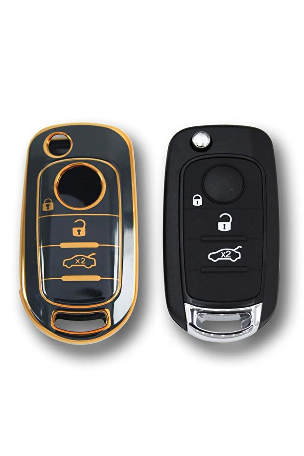 Fiat Egea Switchblade Auto Key Control Container Case Auto Keychain - 2