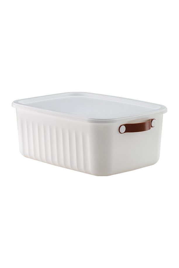 3 ADET Storage Box Mix 10 Lt Çok Amaçlı Düzenleyici Kapaklı Kutu, Dekoratif Saklama Kutusu - 3