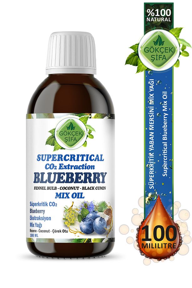 Yaban Mersini Süperkritik Mix Yağı 100 ml (BLUEBERRY SUPERCRİTİCAL MİX OİL) - 1